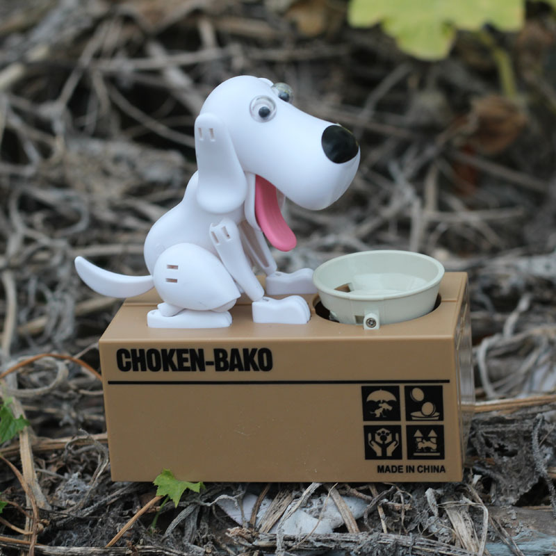 Eatting Dog Piggy Bank-EchoDecor