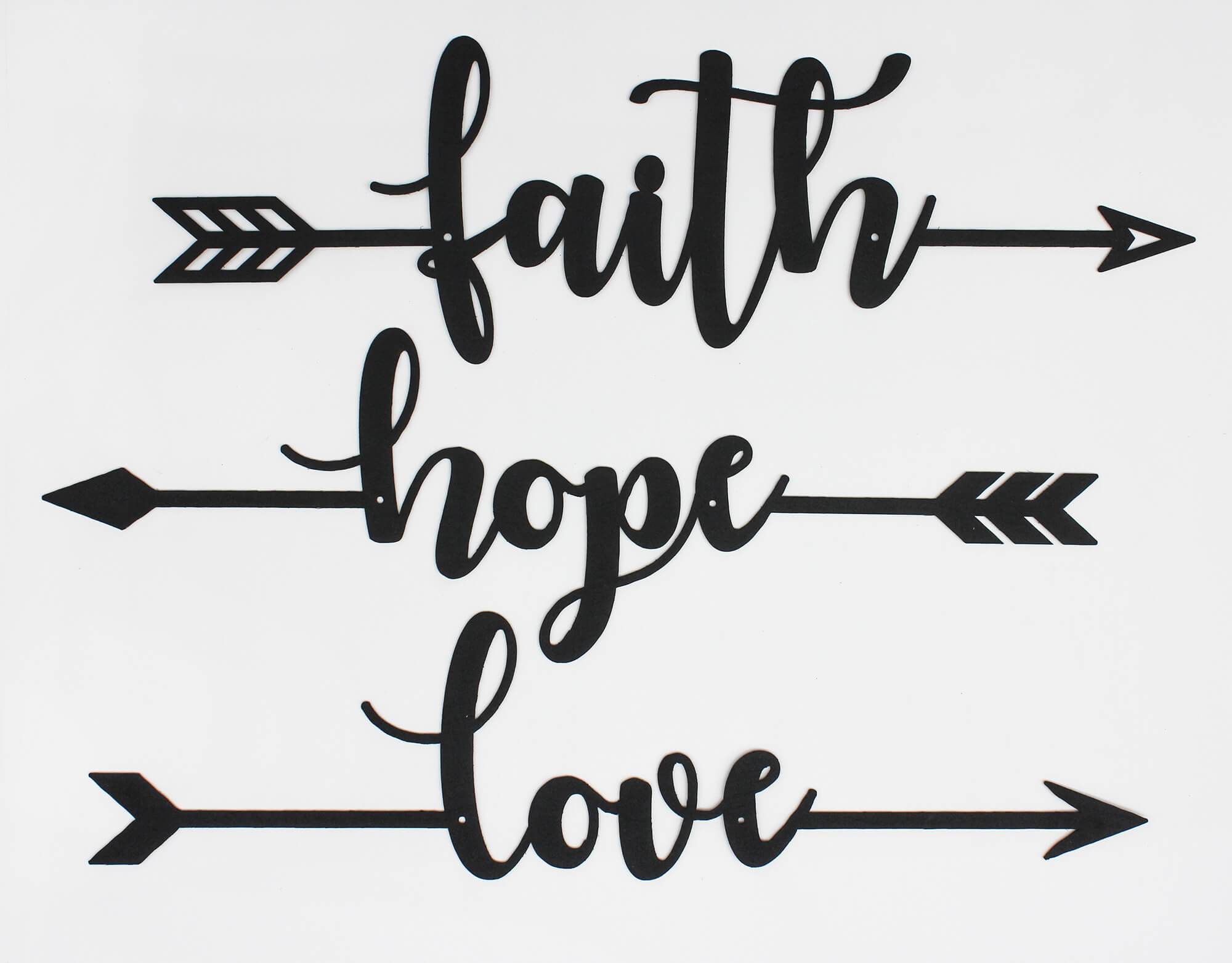 Faith Hope Love Arrows-EchoDecor