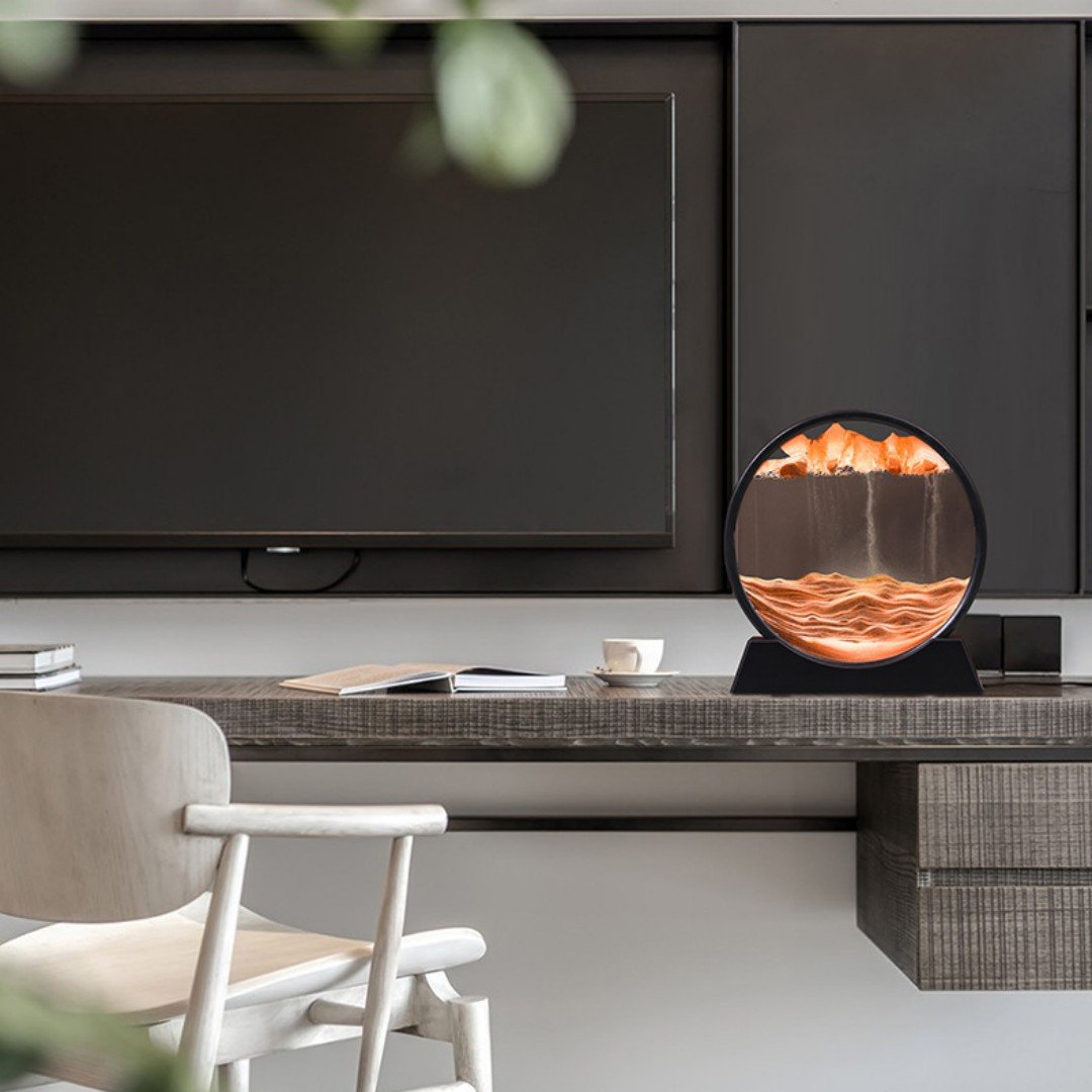 3D Hourglass Deep Sea Sandscape-EchoDecor