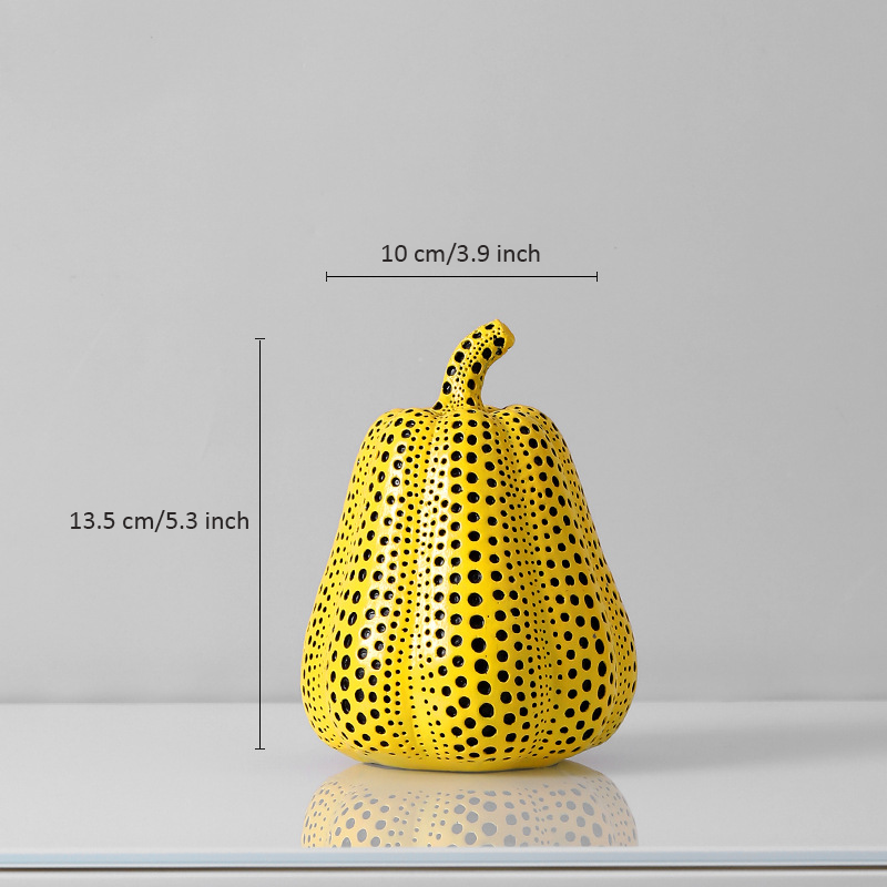 Yayoi Kusama Wave Point Pumpk Abstract Statue Ornaments-EchoDecor