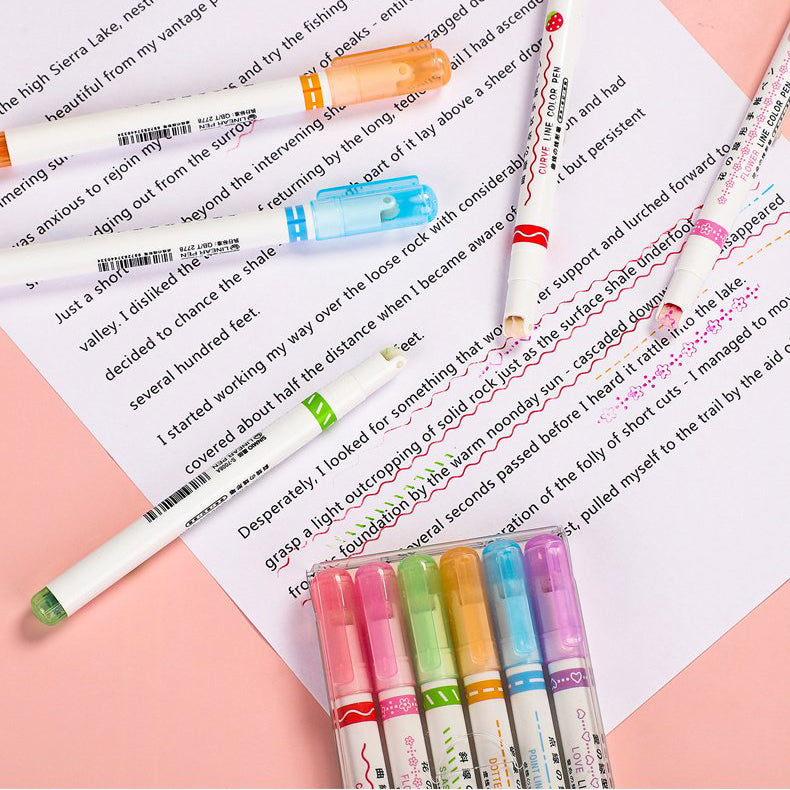 🌈Curve Highlighter Pen-🔥Buy More Save More🔥-EchoDecor