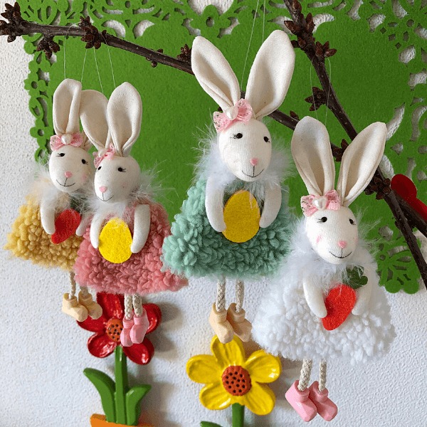 🐰Handmade Easter Bunnies Set-4PCS