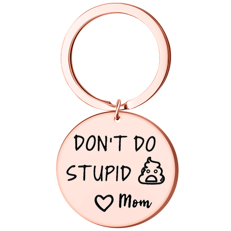 😜Funny Keychain--"Don't Do Stupid Things Personalized"-EchoDecor