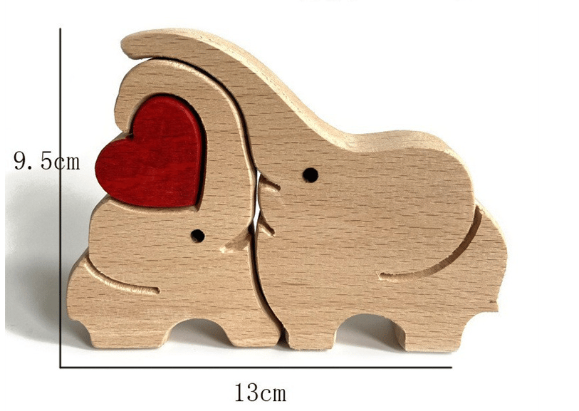 🔥BIG SALE - 49% OFF🔥 Hand-carved Wooden Cuddling Animal($9.99/PC TODAY)-EchoDecor