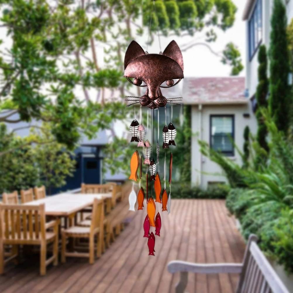 🔥HOT SALE🔥Handicraft Metal Fun Catfish Wind Chime🎐-EchoDecor