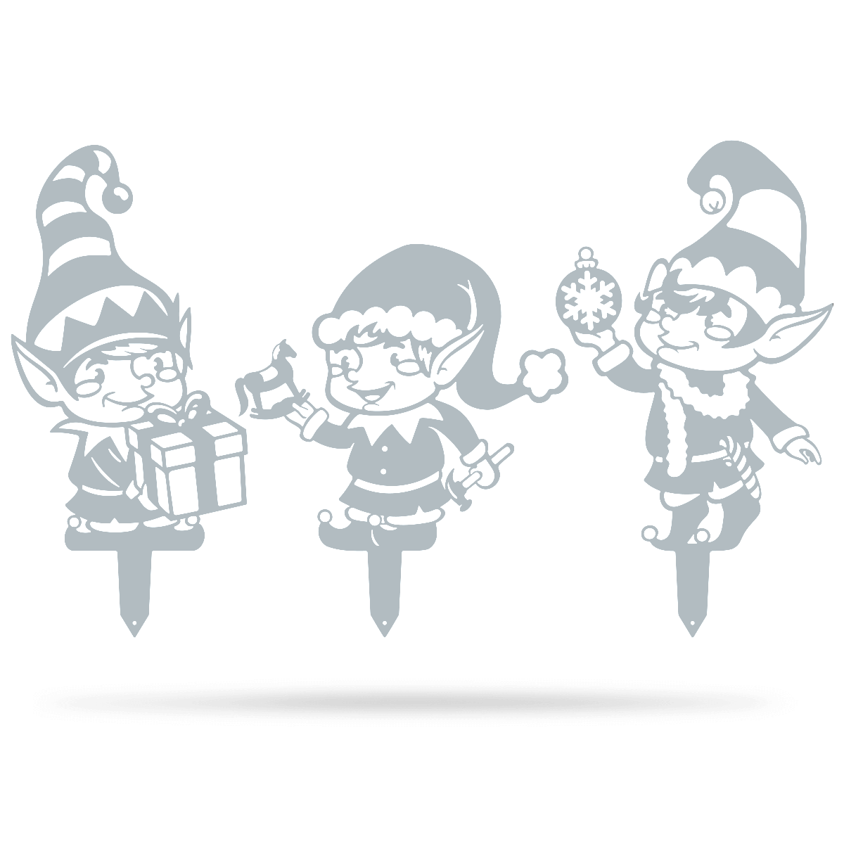 Garden Art - Christmas Elves 3 Pack-EchoDecor