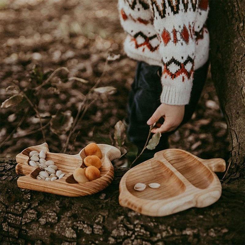 🎄Squirrel Wooden Snack Tray-🐿 Animal Series Squirrel Snacks-EchoDecor
