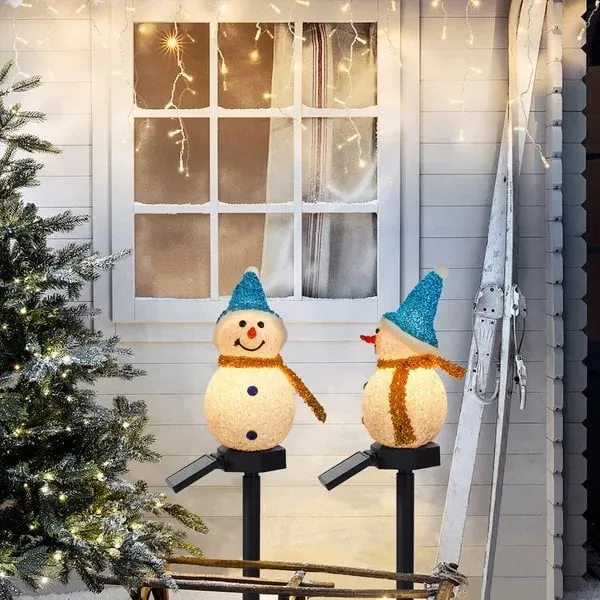 Christmas Sales - Waterproof Solar Snowman Lamp
