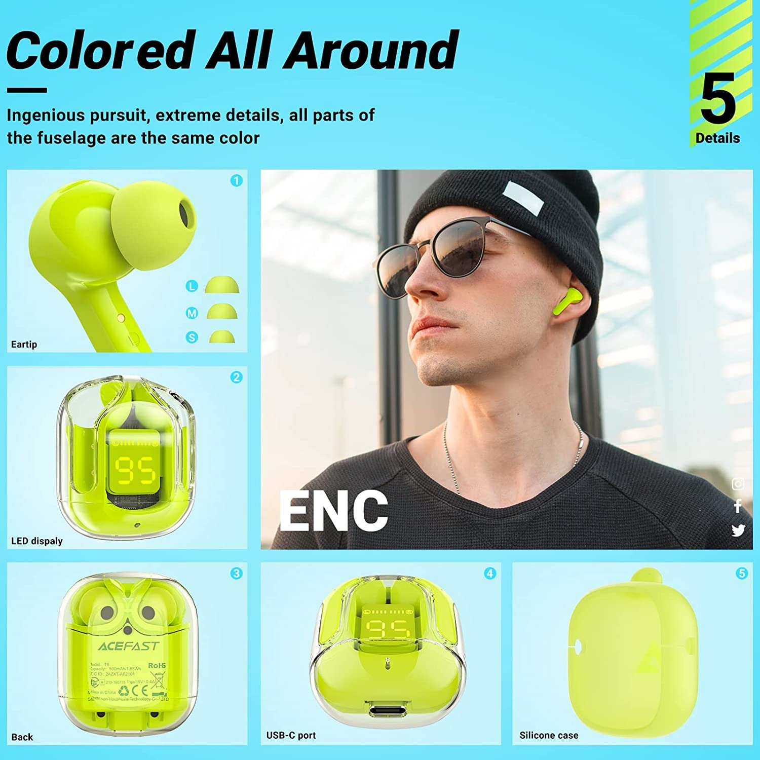 🔥Buy 2 Get 1 Free🔥- 2023 Wireless Earbuds with ENC Noise Canceling-EchoDecor