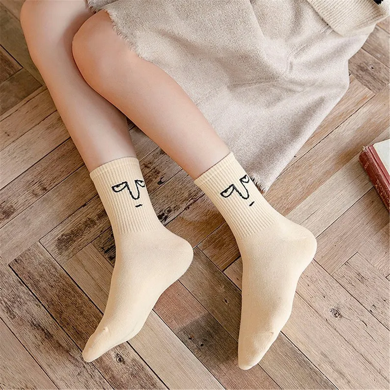 Hot Sale🔥 - Funny Crazy Face Socks (Set of 10)