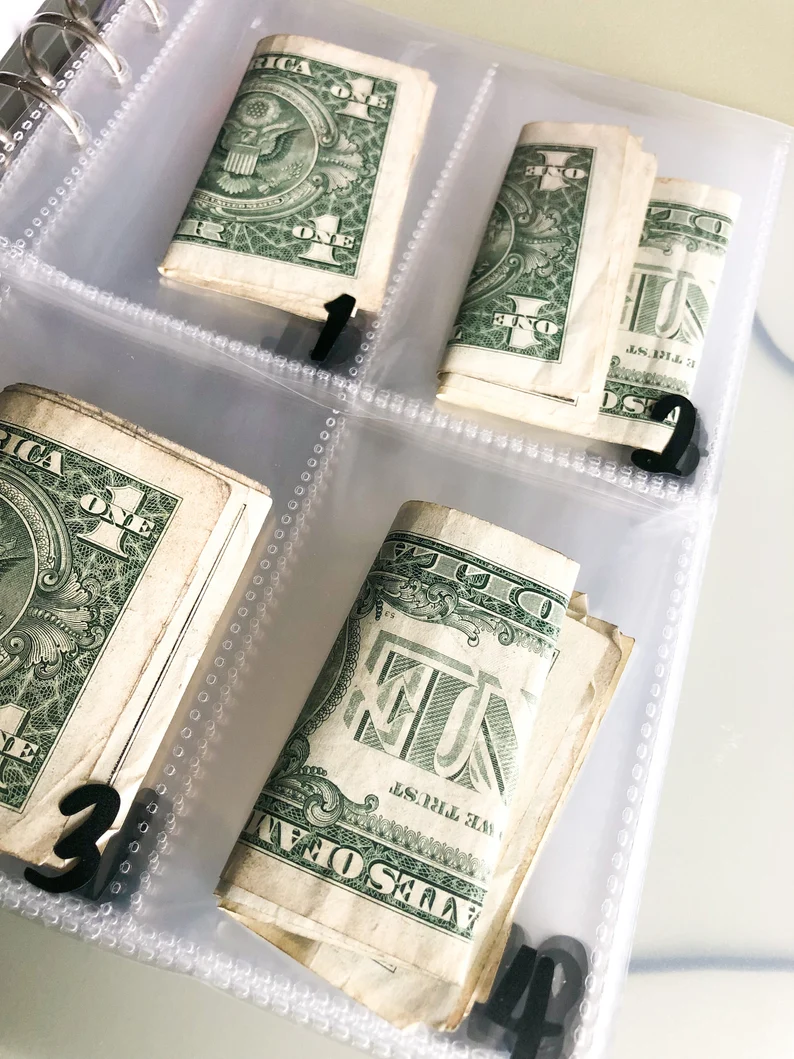 5K TOTAL | 100 Envelope Savings Challenge & Cash Envelopes | Budget Binder Inserts | Money Savings Book | A5 Reusable Tracker | NO BINDER