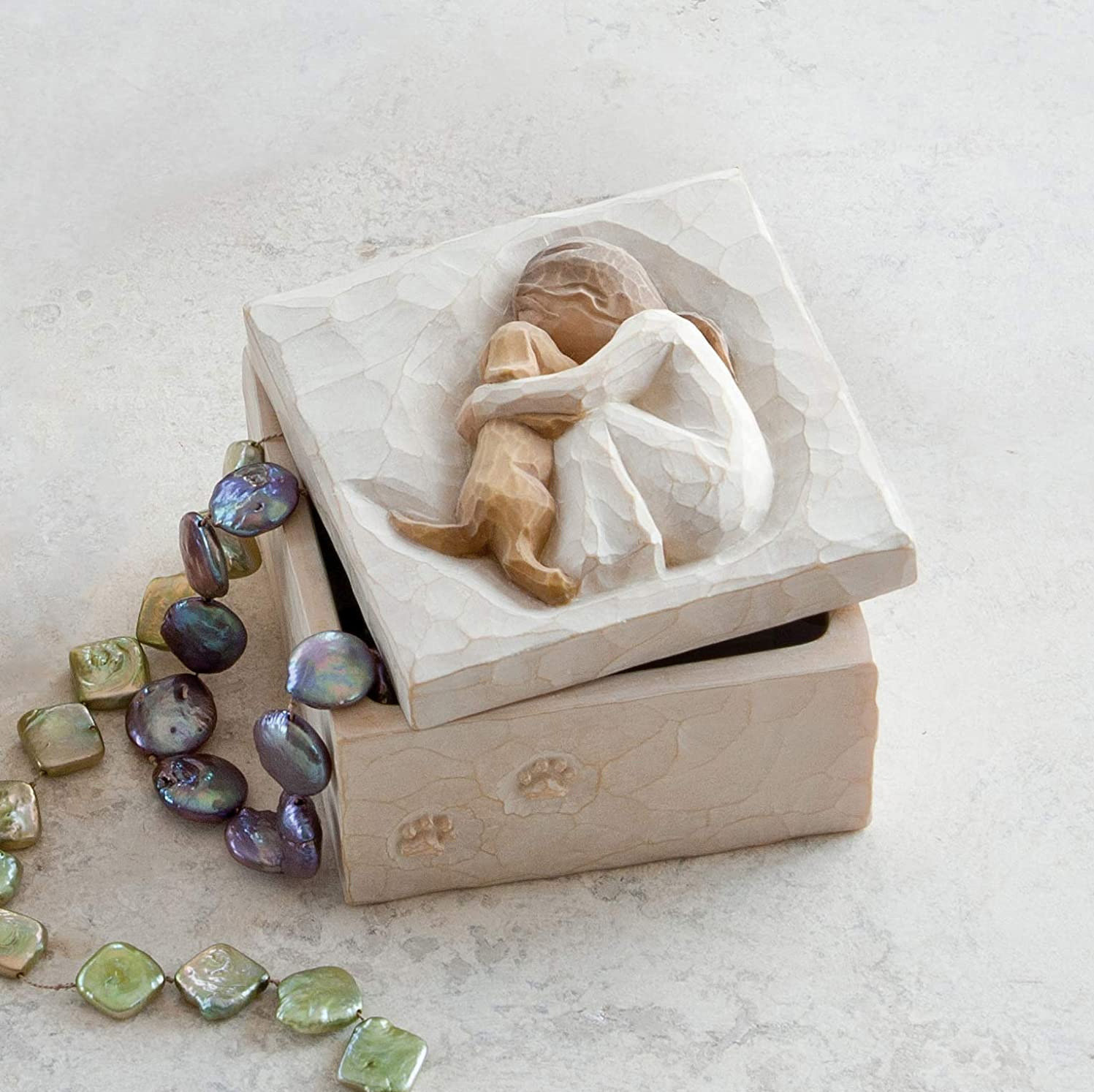 Willow Tree hand-painted sculpted Keepsake Box-EchoDecor