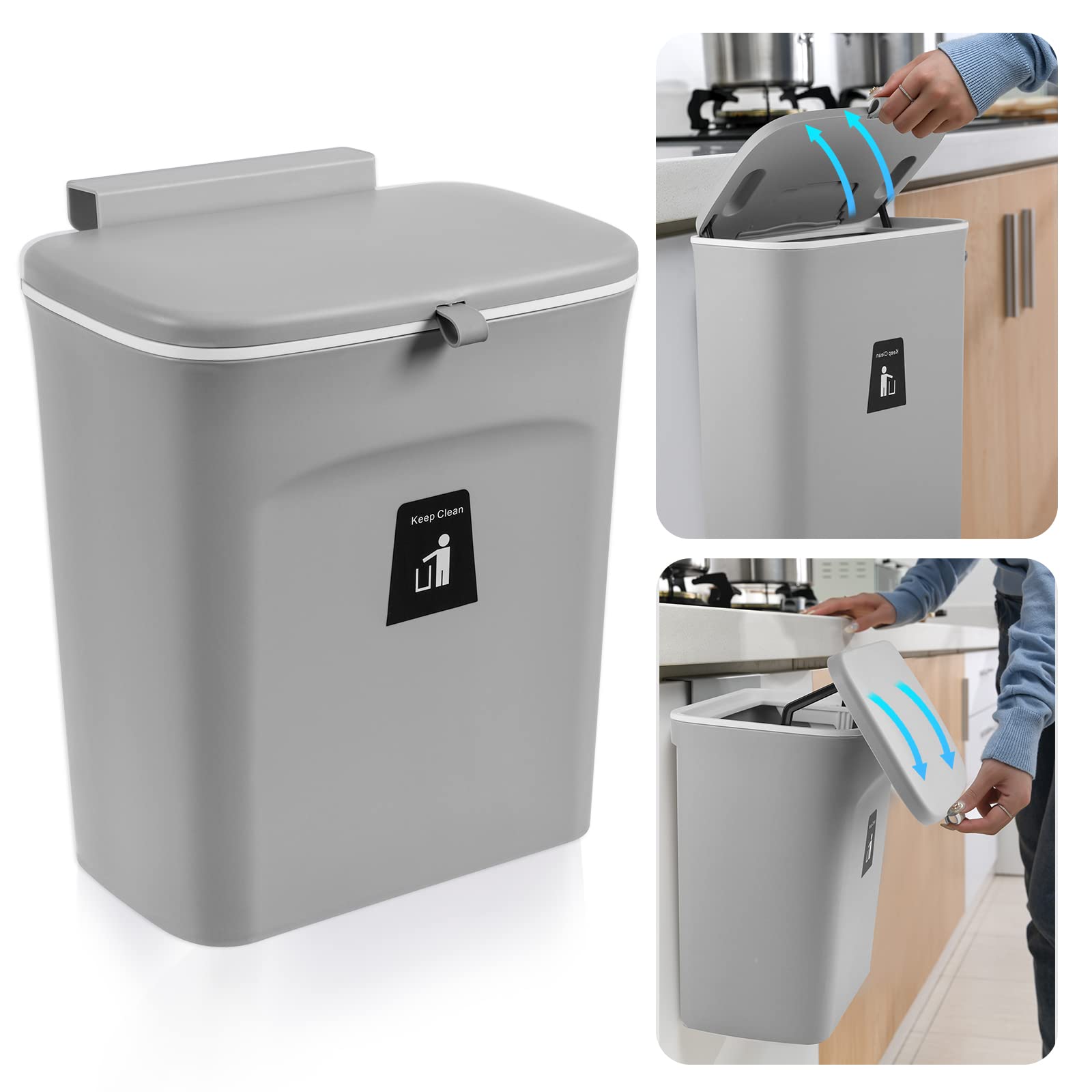 Hanging Kitchen Bin with Lid(Buy 2 Free Shipping)-EchoDecor