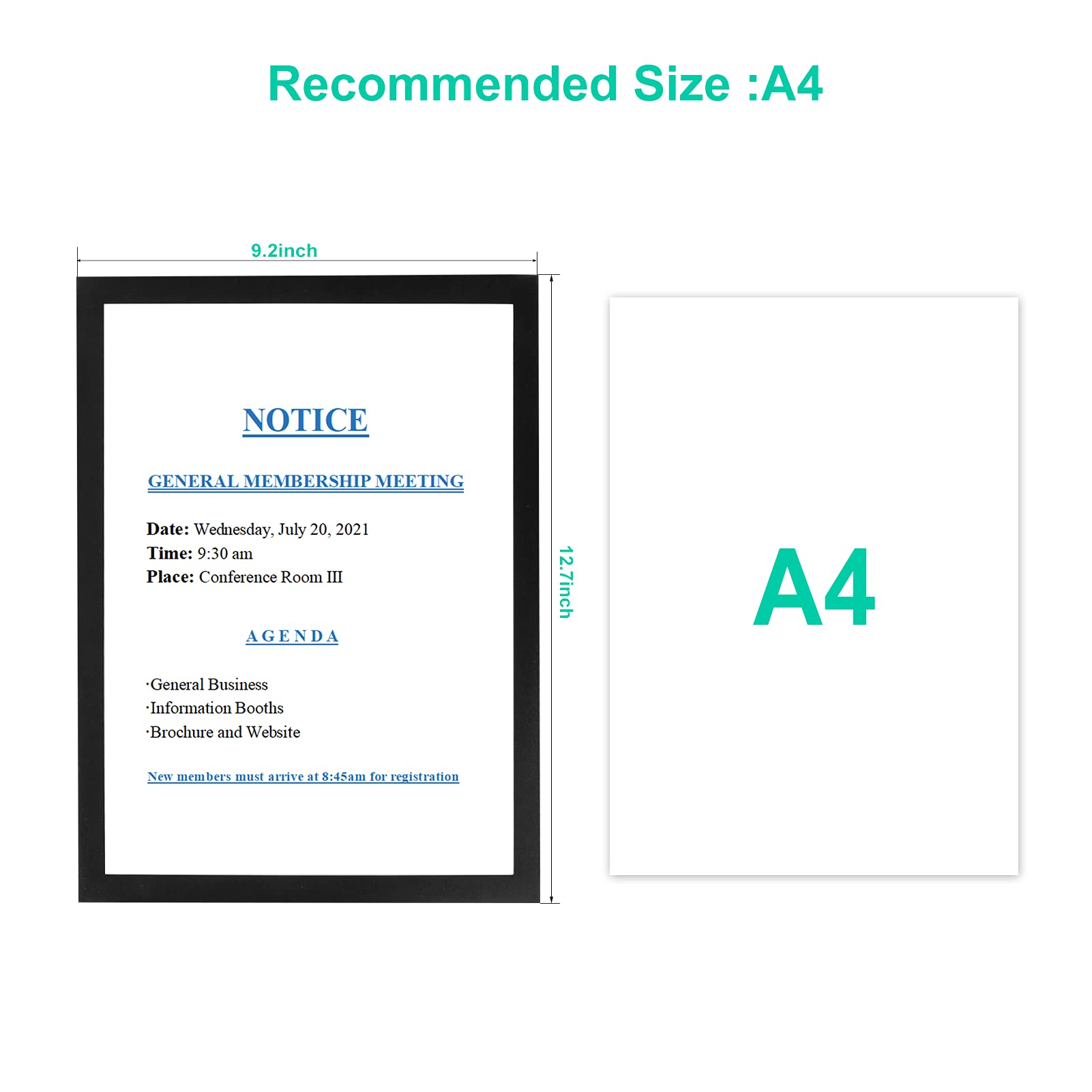 Self Adhesive Magnetic Sign Holder(Buy More Save More)-EchoDecor