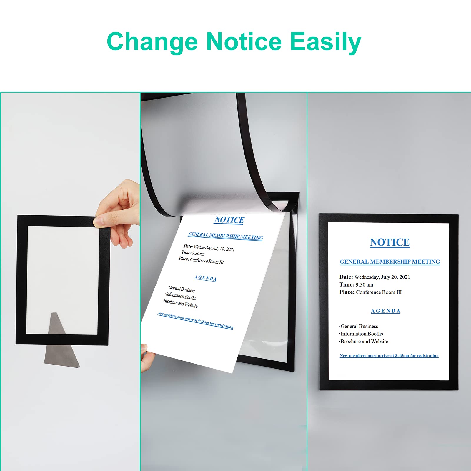 Self Adhesive Magnetic Sign Holder(Buy More Save More)-EchoDecor