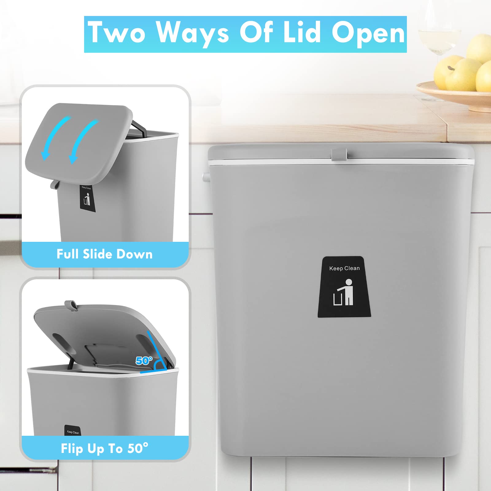 Hanging Kitchen Bin with Lid(Buy 2 Free Shipping)-EchoDecor