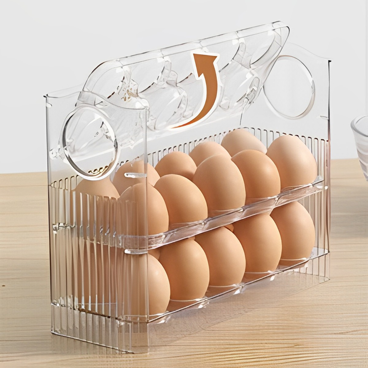 🔥Buy 2 Free Shipping🔥3Layer Flip Fridge Egg Tray Container(30 Grid)