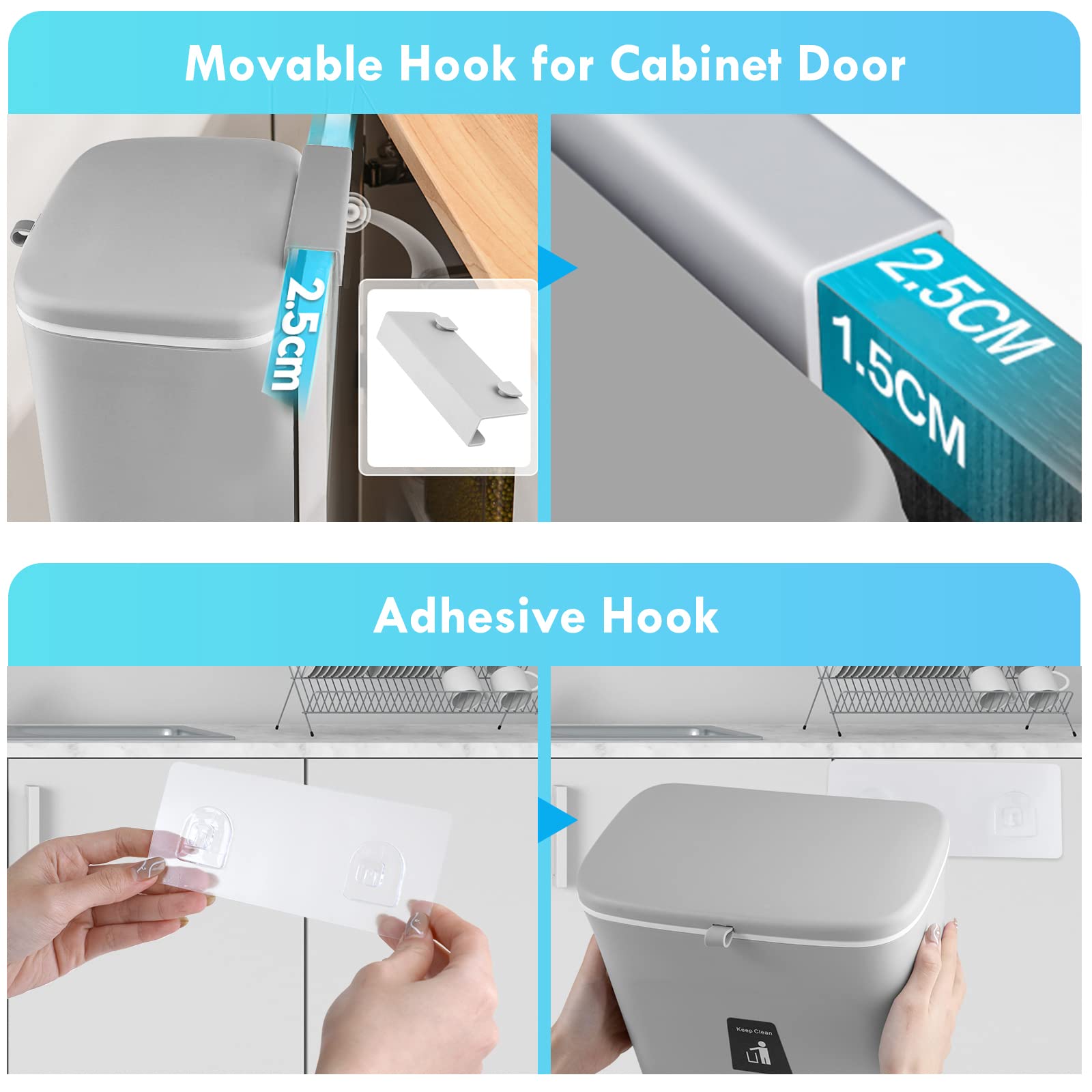 Hanging Kitchen Bin with Lid(Buy 2 Free Shipping)-EchoDecor