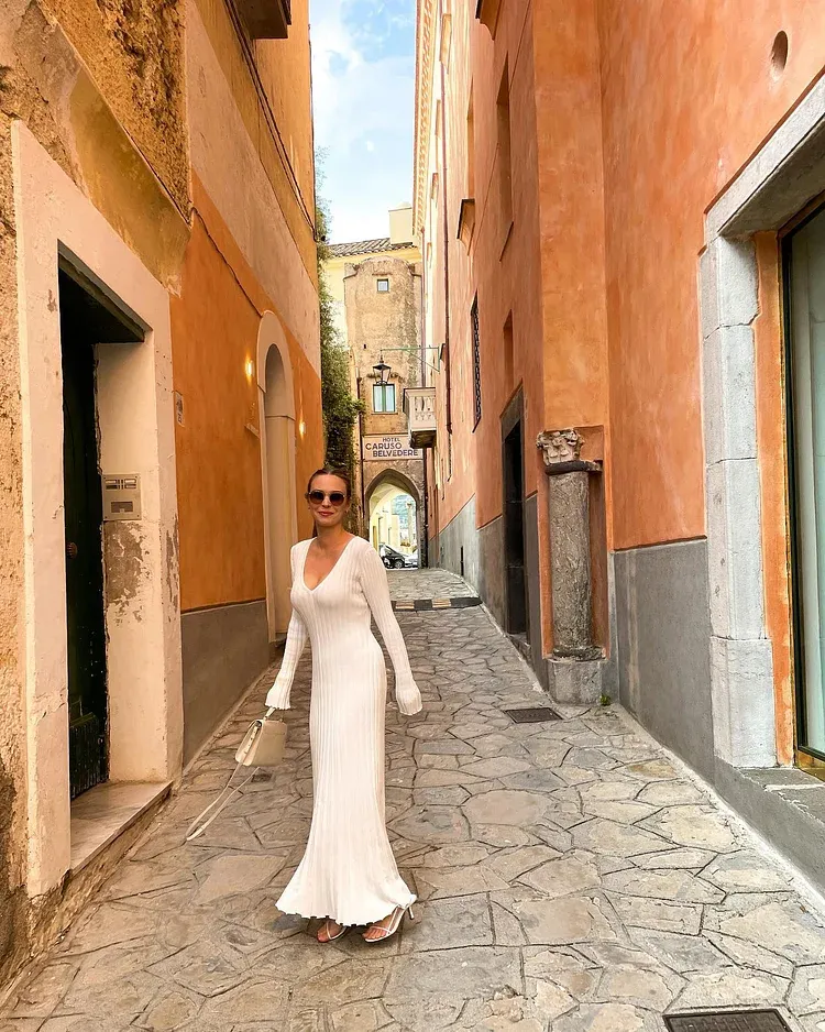 2023 Fall New Sleeved Knit Midi Dress (Buy 2 Free Shipping)