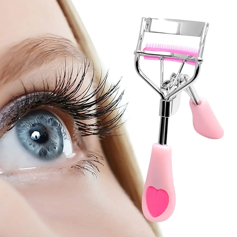 Eyelash Curler with Brush-Pink Laura
