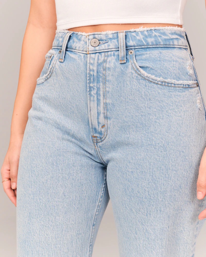 Curve Love High Rise 90s Relaxed Jean(Buy 2 Free Shipping)