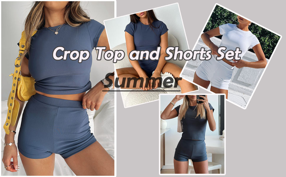 crop top and shorts set