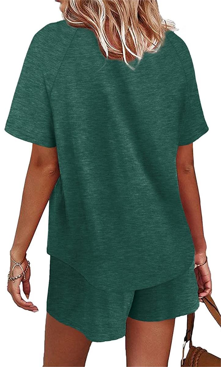  Women's Casual Outfit 2 Pieces Set -Pink Laura