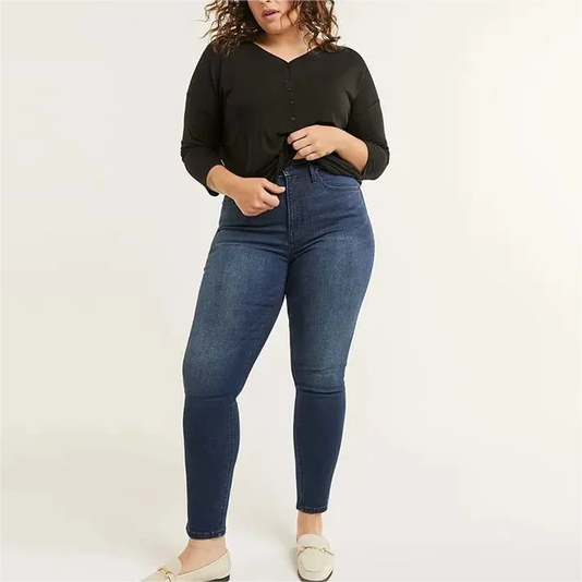 Skinny Tummy Control Jeans (Buy 2 Free Shipping)-Pink Laura