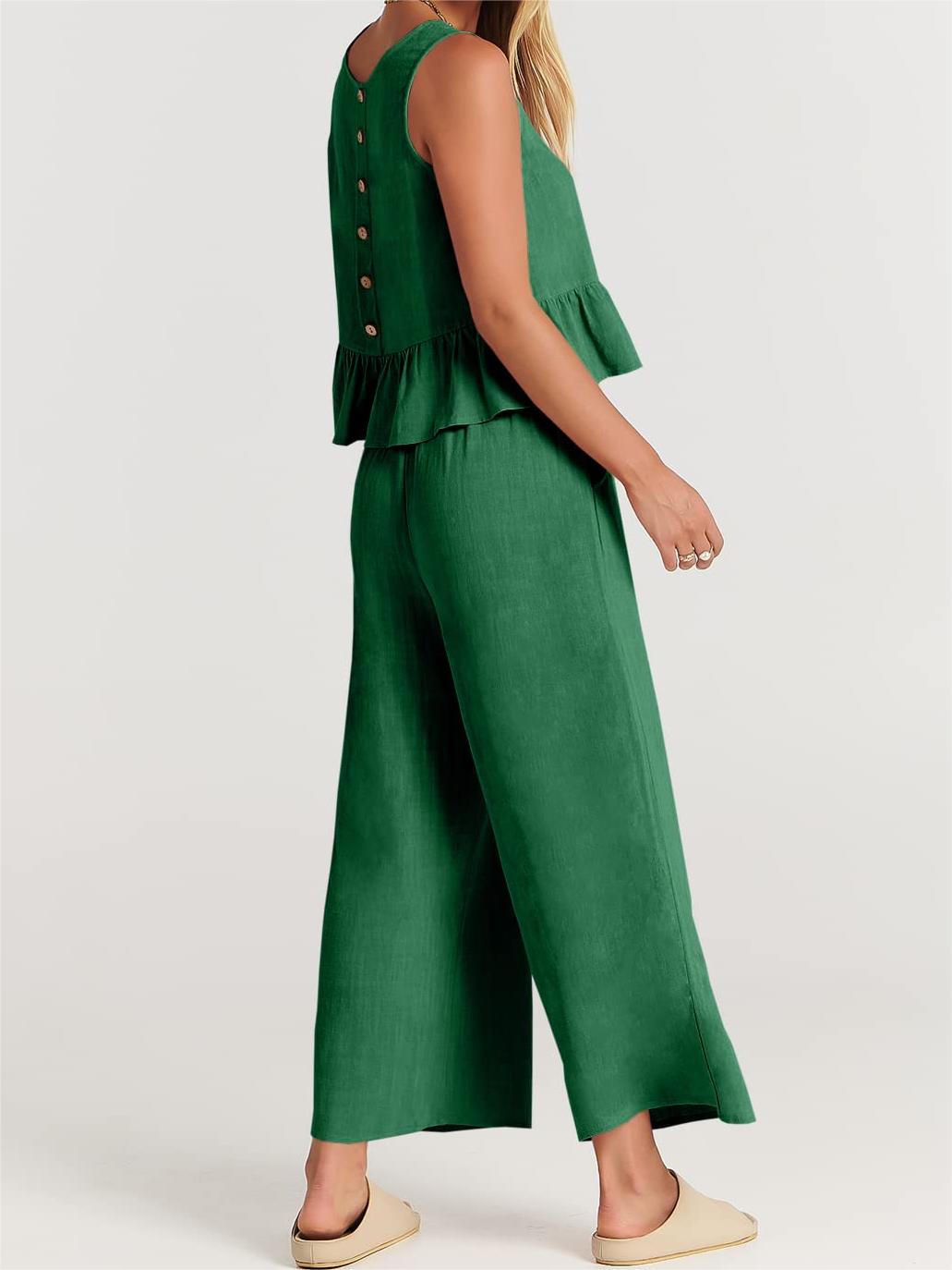 Women's Casual 2 Piece Outfit with Pockets (Buy 2 Free Shipping)-Pink Laura