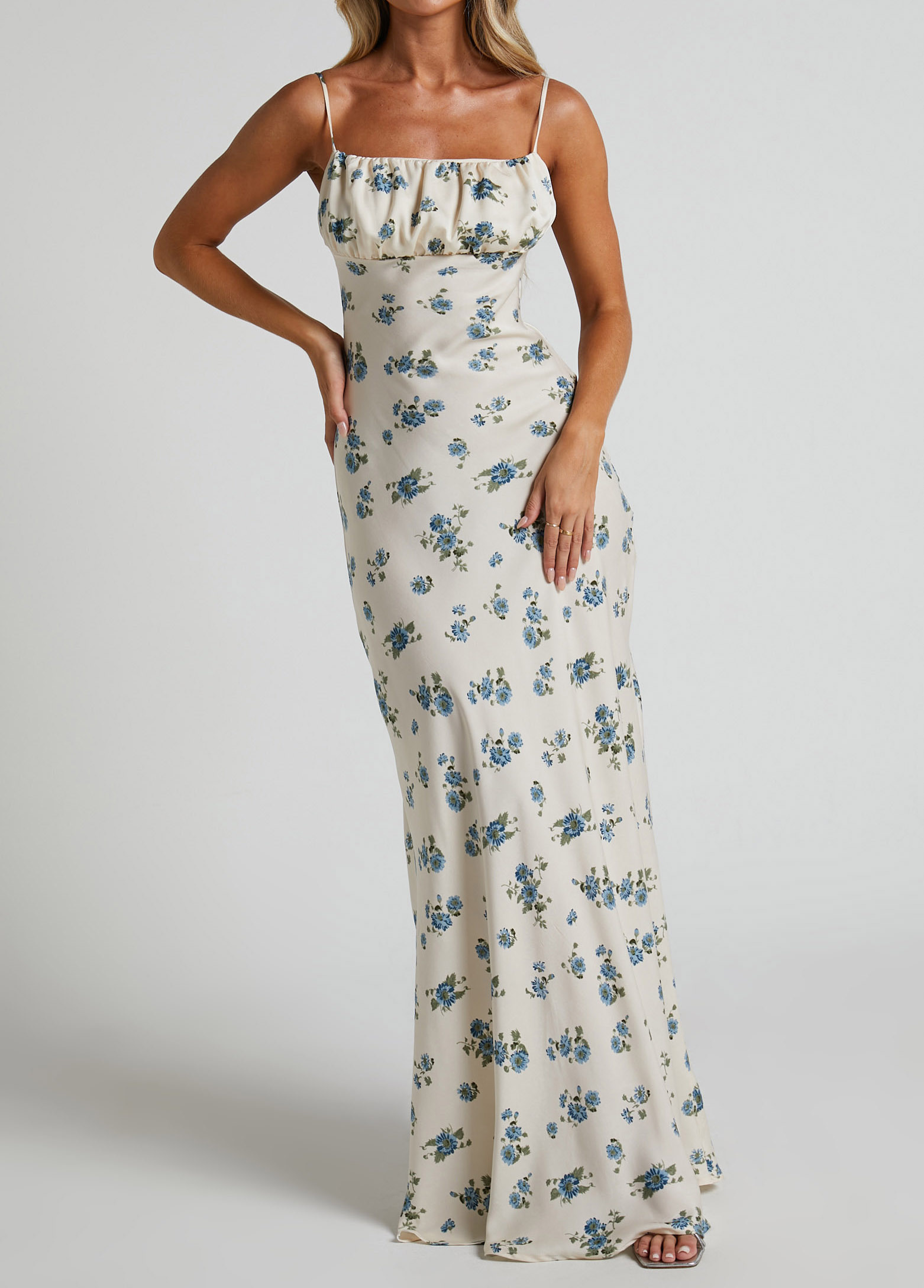 Women Maxi Dress In Cream (Last Day Promotion 50% OFF)-Pink Laura