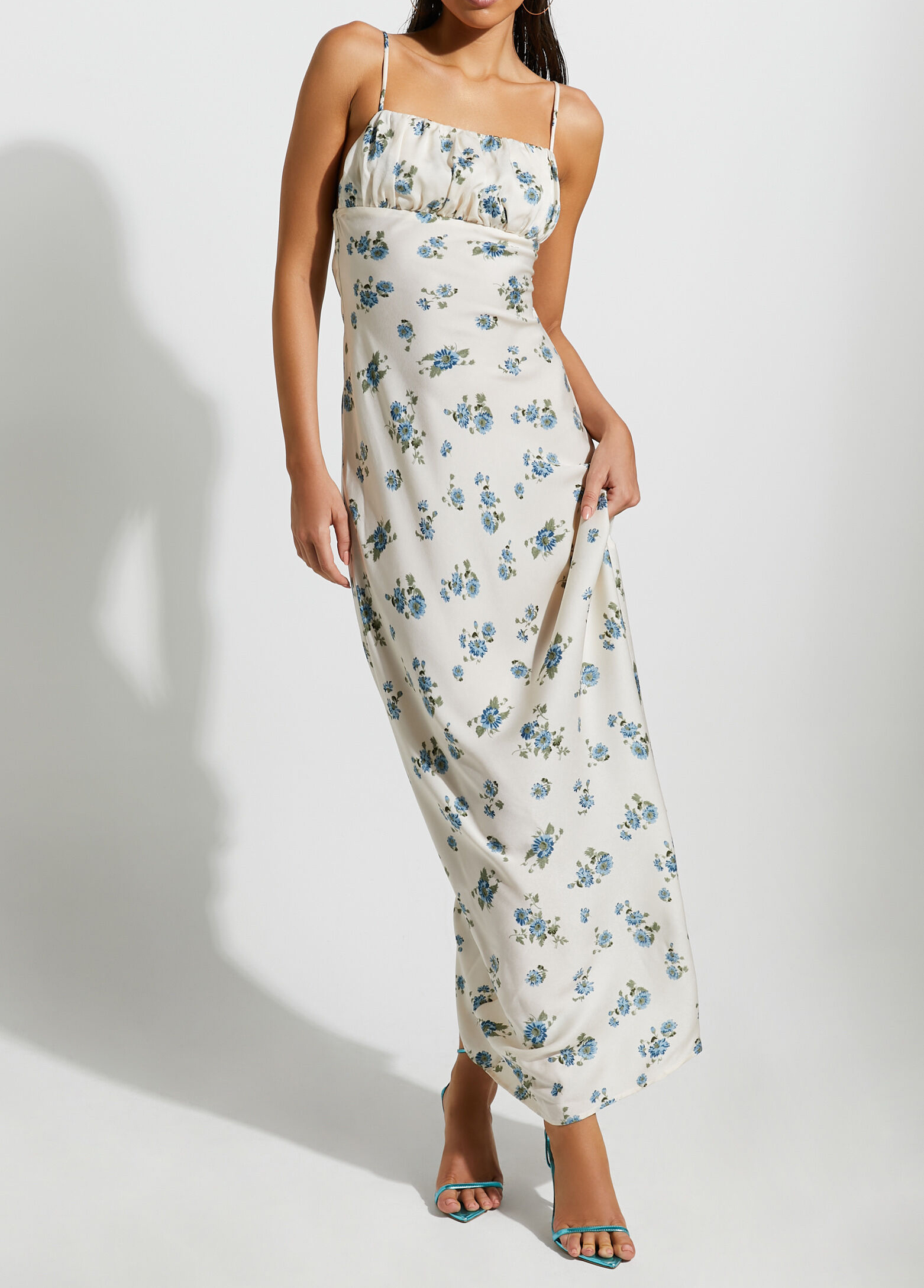 Women Maxi Dress In Cream (Last Day Promotion 50% OFF)-Pink Laura