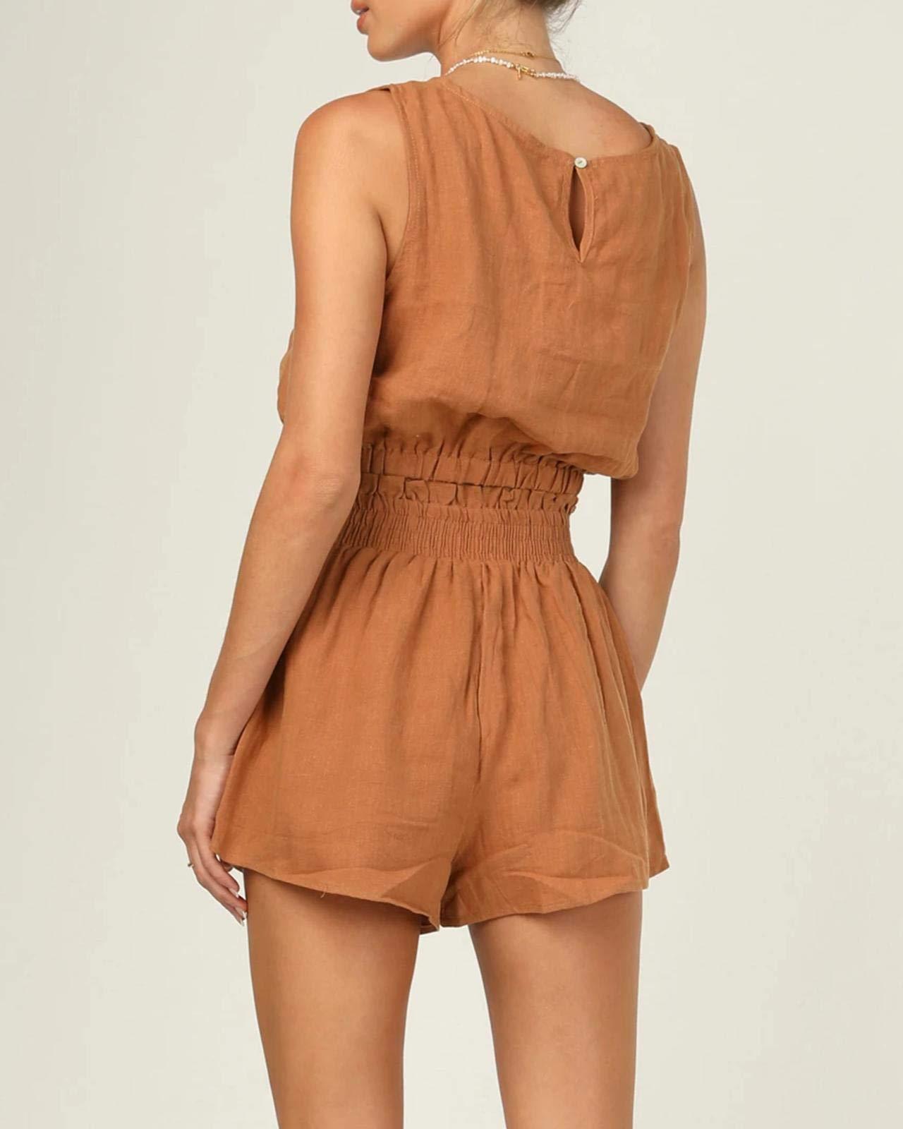 Sleeveless Round Neck Crop 2 Piece Outfits-Pink Laura