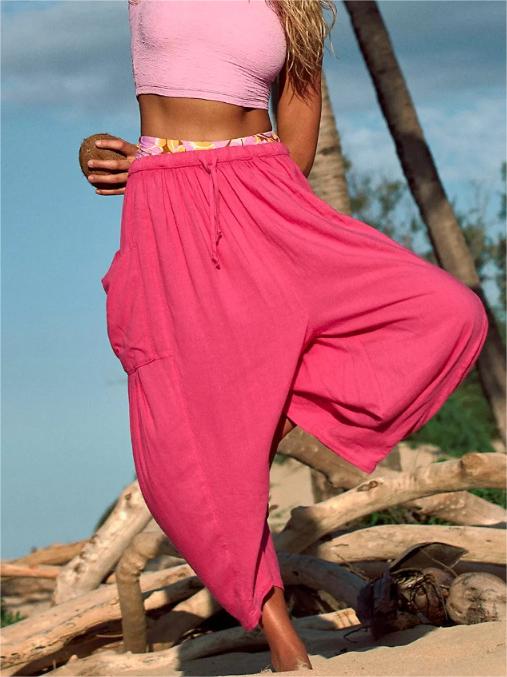 Halara NWT High Waisted Wide Leg Flowy Palazzo Pants Pink Size XS NEW - $33  New With Tags - From Laura