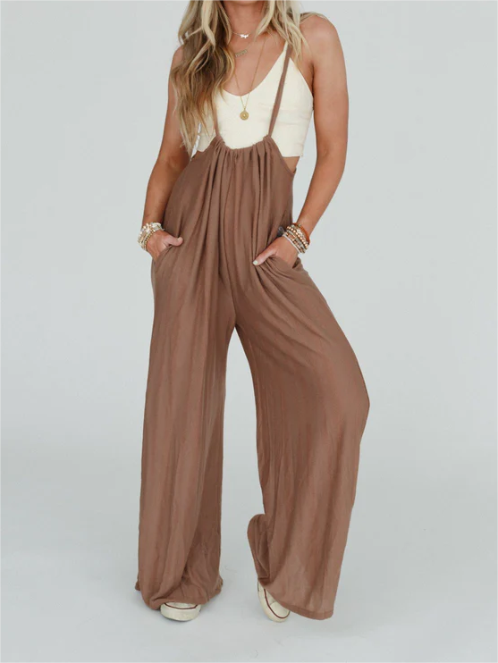 GATHERED JUMPSUIT