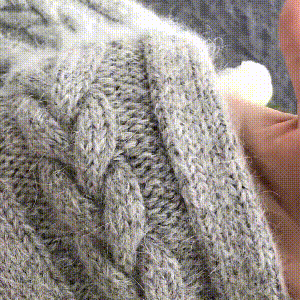 Stretchy knitted socks