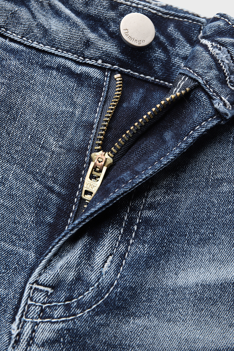 90s Vintage Embroidery Pocket Low Waist Jeans-Pink Laura