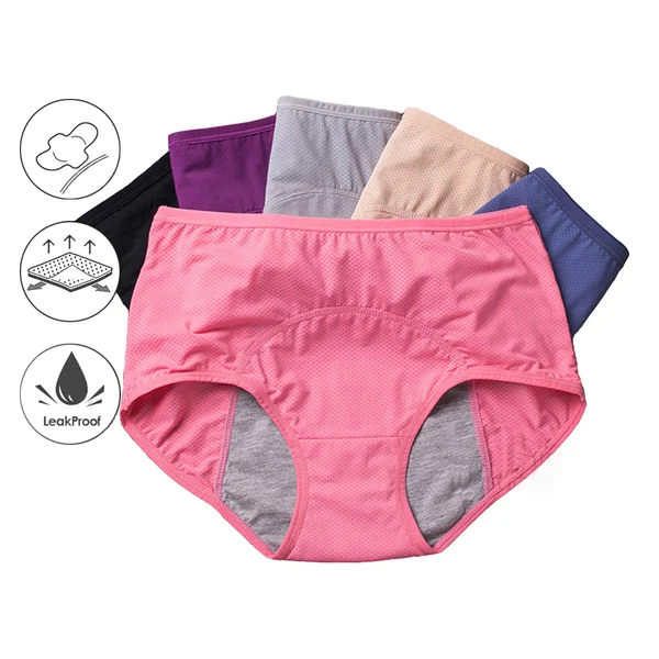 🔥2023 New Upgrade High Waist Leak Proof Panties-Pink Laura