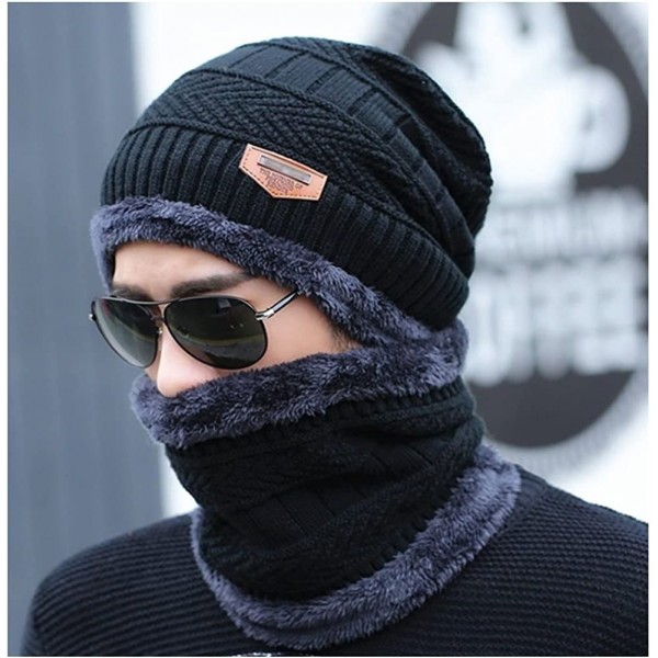Winter Knitted Beanie Hat Scarf Set