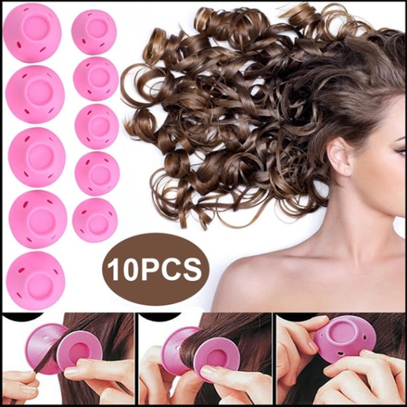 10PCS/SET(5 Small & 5 Large)- Heatless Hair Curlers--BUY 3 GET 2 FREE & FREE SHIPPING