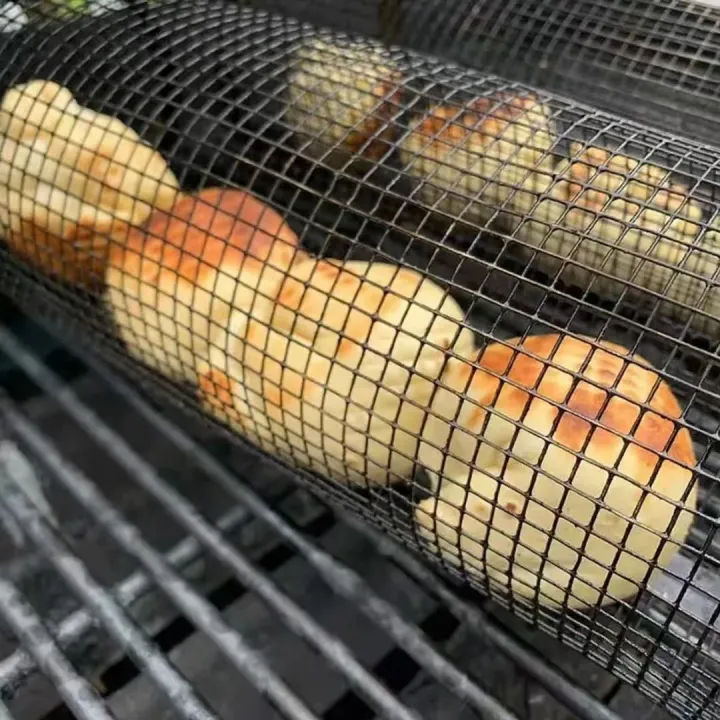 👨‍🍳BBQ Utdoor Grill Net / Barbecue Stainless Steel Wire Mesh Cylinder-Grand Kitchen
