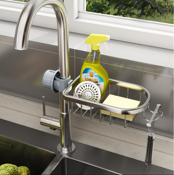 Kitchen Sink Caddy Sponge Holder Organizer-Grand Kitchen