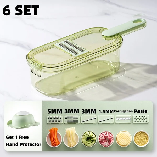 Kitchen Mult-Functional Vegetable & Meat Slice Cuts Set-Grand Kitchen