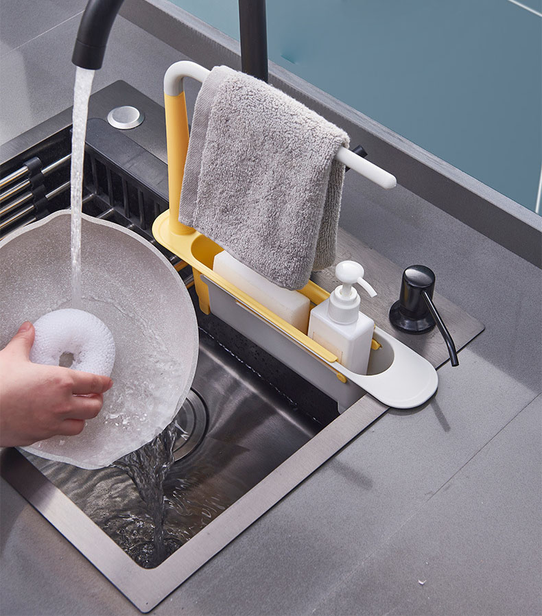 Telescopic Sink Sponge Holder-Grand Kitchen