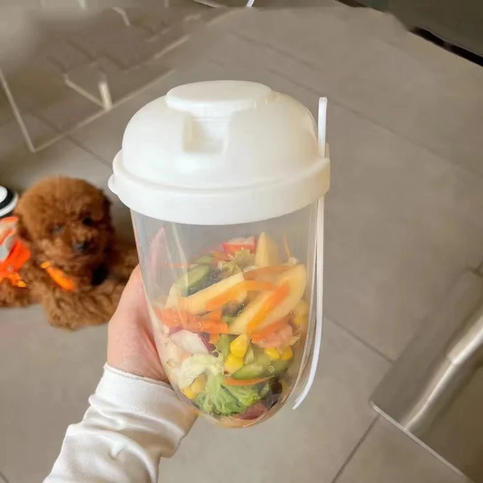 2023 Hot Sale Keep Fit Salad Meal Shaker Cup-Grand Kitchen
