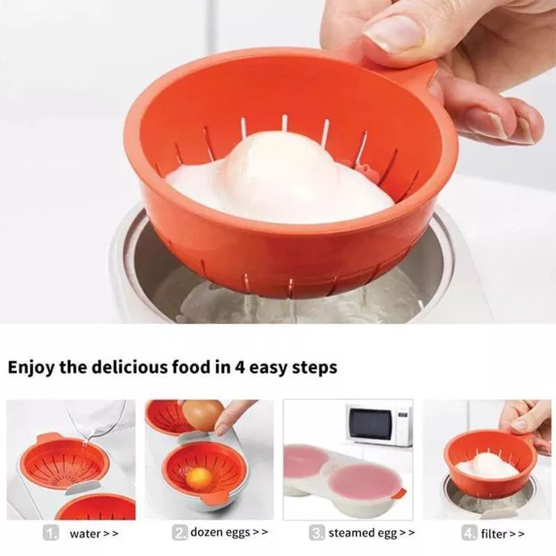 2022 Hot Sale Edible Silicone Drain Egg Boiler-Grand Kitchen