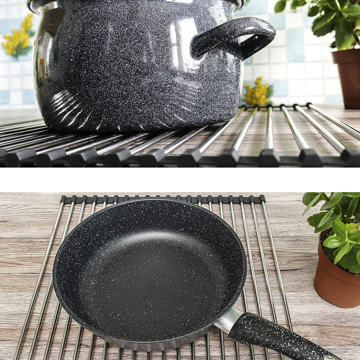 Roll up Dish Drying Rack for Kitchen Sink-Grand Kitchen