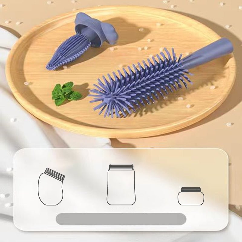 Food Grade 3 in 1 Baby Bottle Cleaning Brush-Grand Kitchen