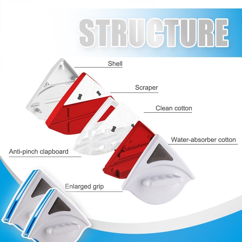 Magnetic Glass Cleaner Brush  