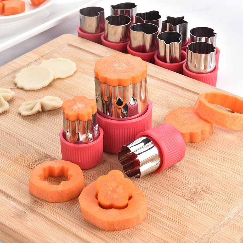 Mini Pie Fruit and Cookie Stamps Mold(12Pcs)- Kids Favorite-Grand Kitchen