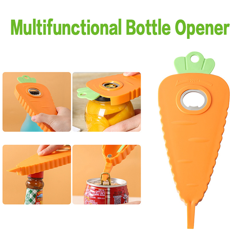 Carrot Multifunctional 4 in 1 Bottle Opener-Grand Kitchen